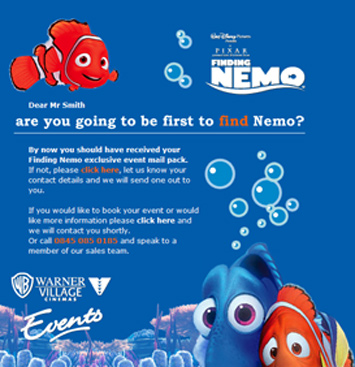 Finding Nemo - Warner Village Cinemas